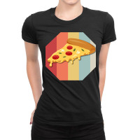 Slice Of Pizza Bistro Margarita Salami Cheese Fast Ladies Fitted T-shirt | Artistshot