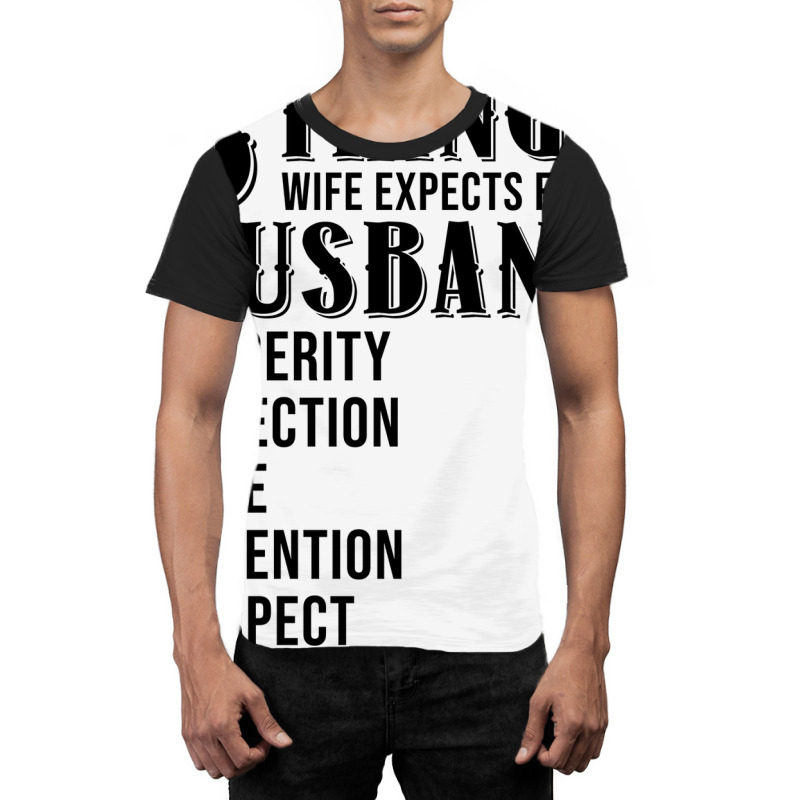 6 Things Wife Expects From Husband Funny Valentine Graphic T-shirt by soyefkettieu | Artistshot