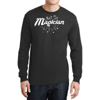 Magician Lettering Magic Illusion Trick Boy Long Sleeve Shirts | Artistshot