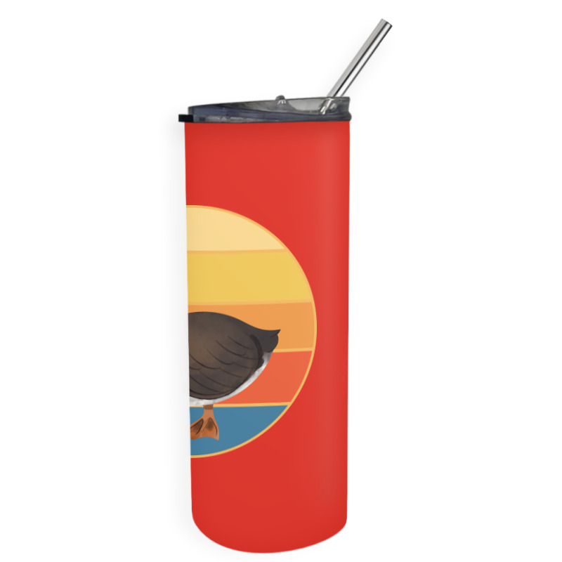 Cute Duck Vintage Retro Sunset Animal Lover Design Skinny Tumbler | Artistshot