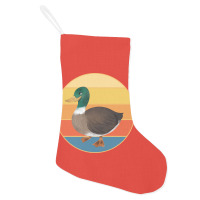 Cute Duck Vintage Retro Sunset Animal Lover Design Holiday Stocking | Artistshot