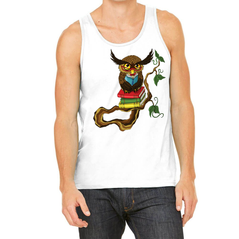 Mr Books Owl Trending Tank Top by zekrinatorer | Artistshot