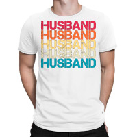 Husband Retro Vintage Sunset Distressed Typography T-shirt | Artistshot