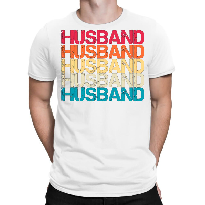 Husband Retro Vintage Sunset Distressed Typography T-Shirt by soyefkettieu | Artistshot