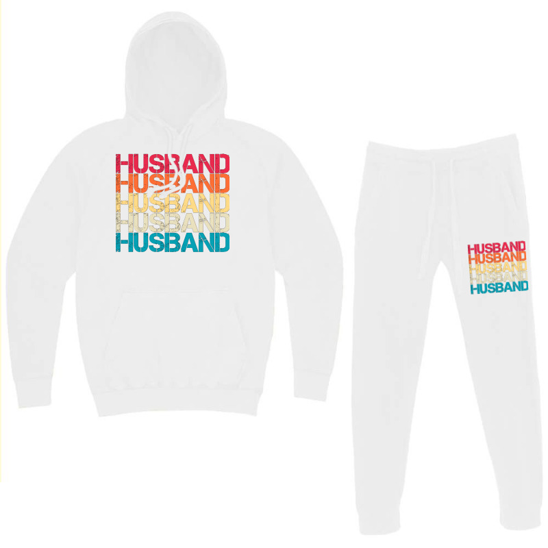 Husband Retro Vintage Sunset Distressed Typography Hoodie & Jogger set by soyefkettieu | Artistshot