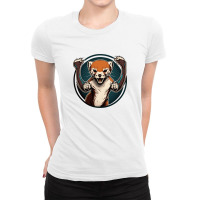 Weasel Angry Ladies Fitted T-shirt | Artistshot