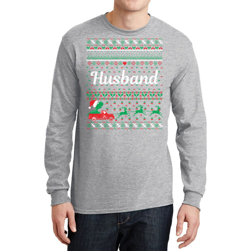 Ugly Christmas Sweater Husband Girl Long Sleeve Shirts by azapogosw | Artistshot