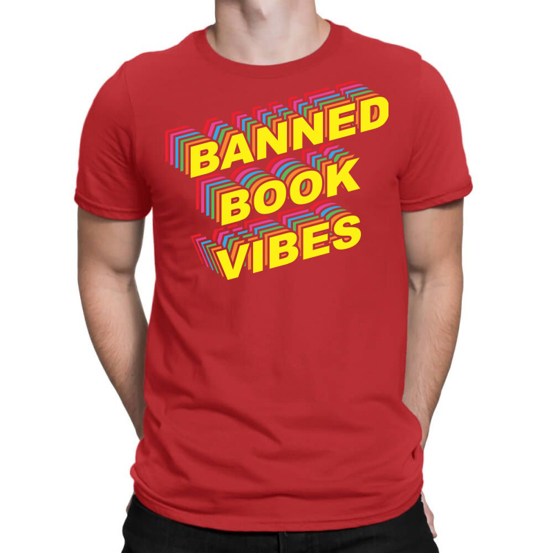 Banned Book Vibes Vintage Rainbow Funny T-Shirt by alheklupsm | Artistshot