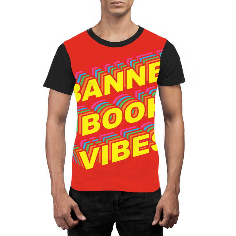 Banned Book Vibes Vintage Rainbow Funny Graphic T-shirt by alheklupsm | Artistshot