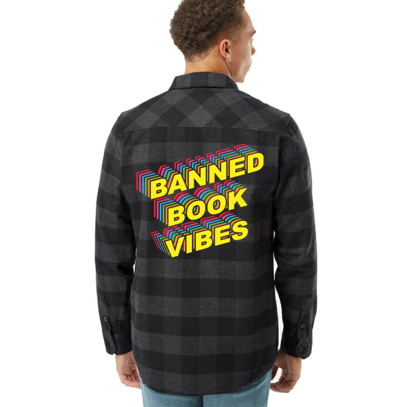 Banned Book Vibes Vintage Rainbow Funny Flannel Shirt by alheklupsm | Artistshot