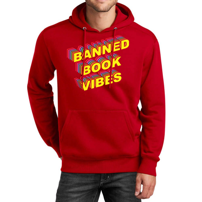 Banned Book Vibes Vintage Rainbow Funny Unisex Hoodie by alheklupsm | Artistshot