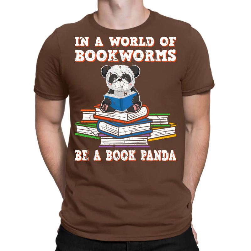 Bookworm Funny Reading Book Panda Reader Stars T-Shirt by alheklupsm | Artistshot