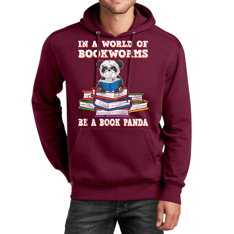 Bookworm Funny Reading Book Panda Reader Stars Unisex Hoodie by alheklupsm | Artistshot