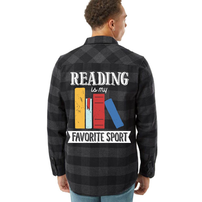 Book Lover  Reading Is My Favorite Sport Reader Re Flannel Shirt | Artistshot