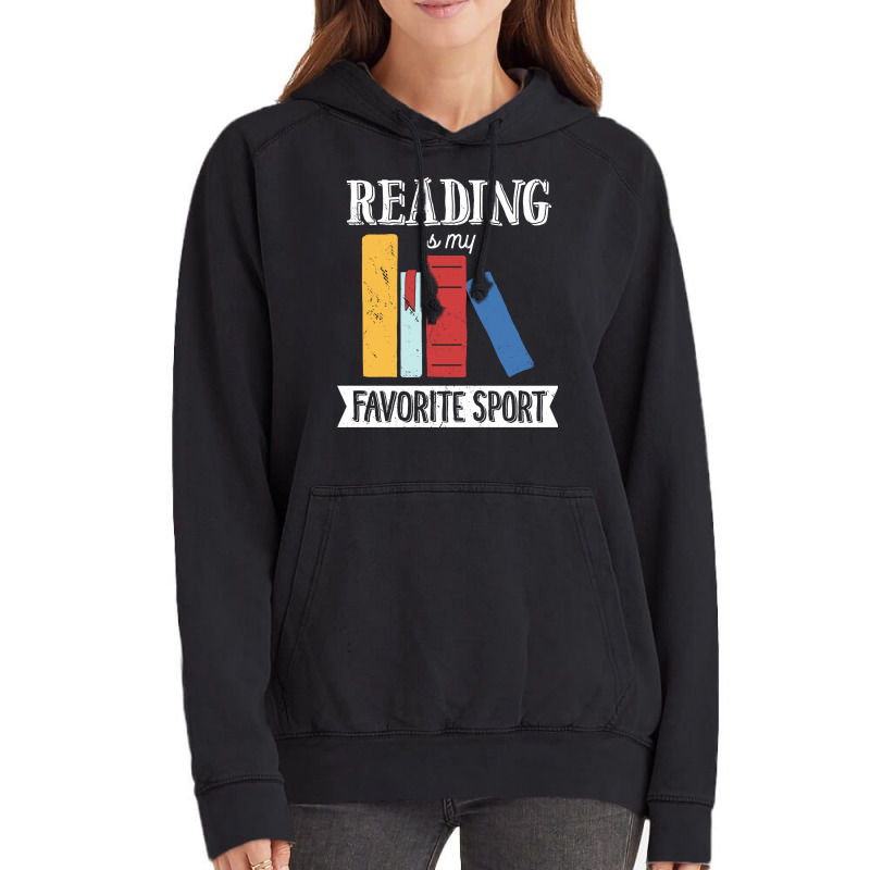 Book Lover  Reading Is My Favorite Sport Reader Re Vintage Hoodie | Artistshot