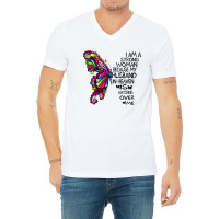 I Am A Strong Woman Because My Husband In Heaven I V-neck Tee | Artistshot