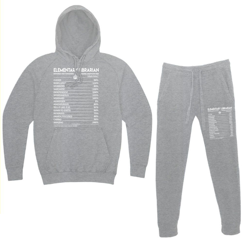 Elementary Librarian T  Elementary Librarian Facto Hoodie & Jogger Set | Artistshot