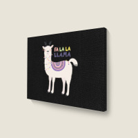 Llama T  Shirt Fa La La L L A M A T  Shirt Landscape Canvas Print | Artistshot