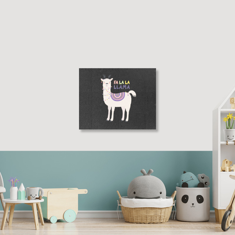 Llama T  Shirt Fa La La L L A M A T  Shirt Landscape Canvas Print | Artistshot