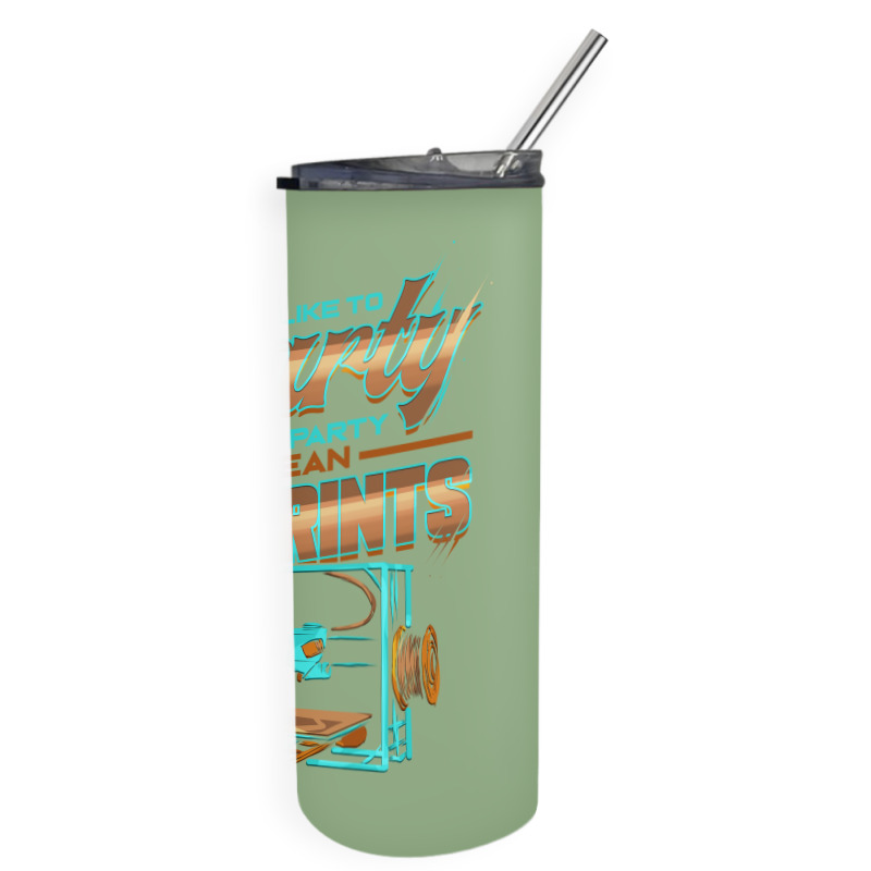 3d Printer Geek Printing Nerd Modeling Expert Love Skinny Tumbler | Artistshot