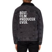 Best Film Producer Ever Aesthetic Unisex Sherpa-lined Denim Jacket | Artistshot