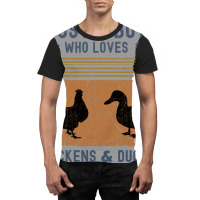 Just A Boy Who Loves Chickens And Ducks Retro Vint Graphic T-shirt | Artistshot