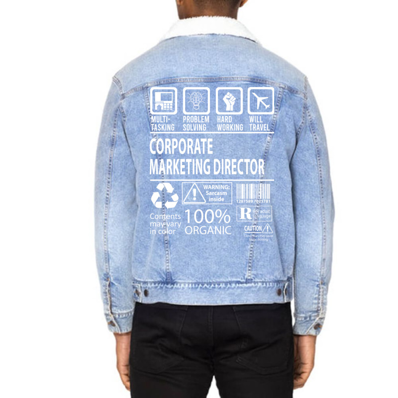 Corporate Marketing Director T  Nutritional And Un Unisex Sherpa-lined Denim Jacket | Artistshot