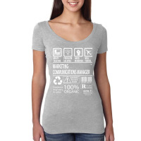 Marketing Communications Manager T  Multitasking C Women's Triblend Scoop T-shirt | Artistshot