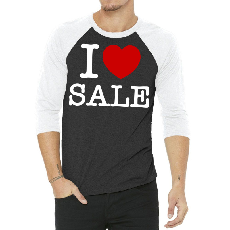 I Heart Love Sale Girl 3/4 Sleeve Shirt by palokalgeau | Artistshot