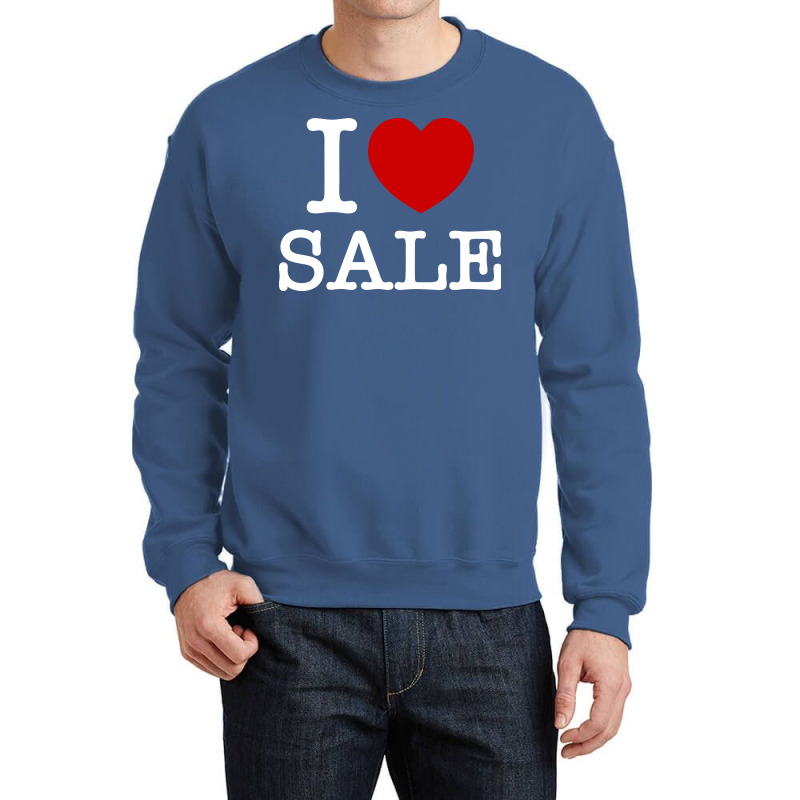 I Heart Love Sale Girl Crewneck Sweatshirt by palokalgeau | Artistshot