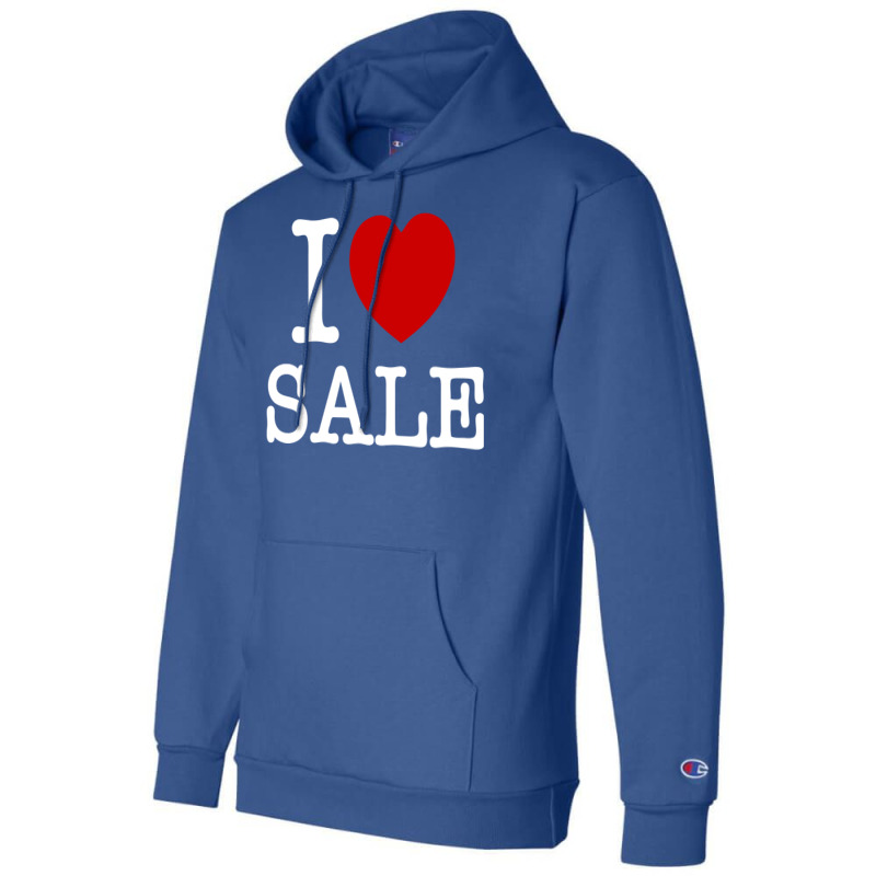 I Heart Love Sale Girl Champion Hoodie by palokalgeau | Artistshot