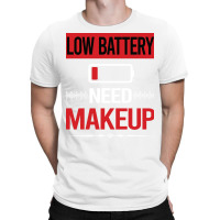 Low Battery Makeup Yellow T-shirt | Artistshot