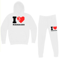 I Love Massage Cool Hoodie & Jogger Set | Artistshot