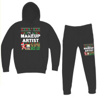 Makeup Artist  Ugly Christmas Makeup Artist Gift T Hoodie & Jogger Set | Artistshot