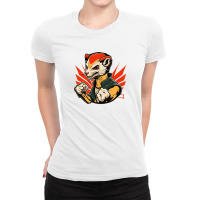 Weasel Master Angry Ladies Fitted T-shirt | Artistshot