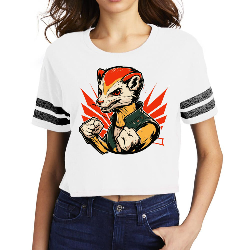 Weasel Master Angry Scorecard Crop Tee by Stephens19 | Artistshot