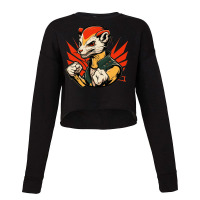 Weasel Master Angry Cropped Sweater | Artistshot