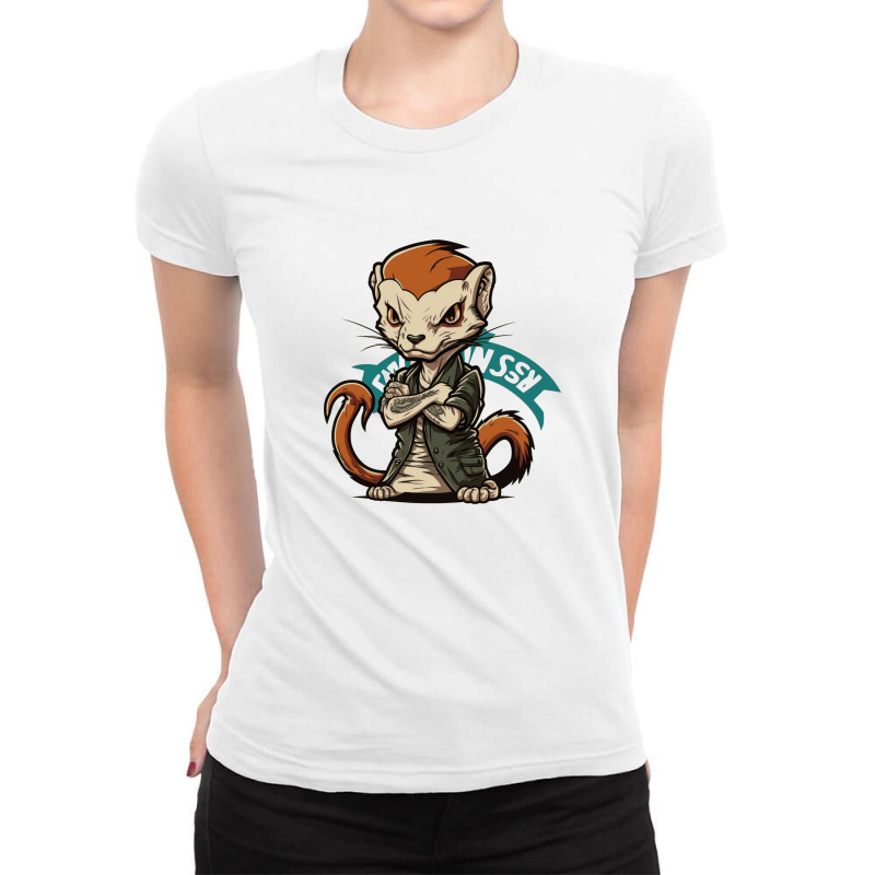 Weasel Master Angry Ladies Fitted T-Shirt by Stephens19 | Artistshot