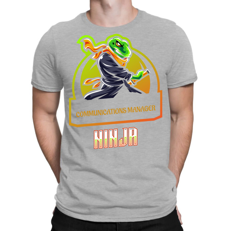 Communications Manager Ninja Blue T-Shirt by elaichalberap | Artistshot