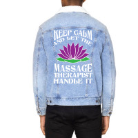 Massage Therapist Physical Therapy Hippie Nature Unisex Sherpa-lined Denim Jacket | Artistshot