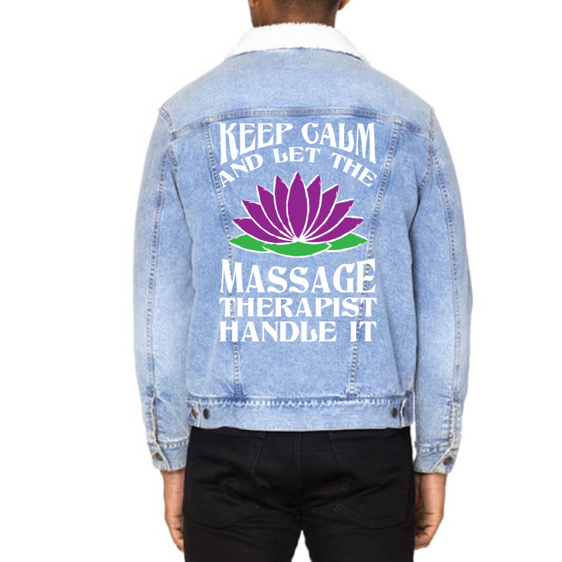 Massage Therapist Physical Therapy Hippie Nature Unisex Sherpa-Lined Denim Jacket by slibobatrouzn | Artistshot