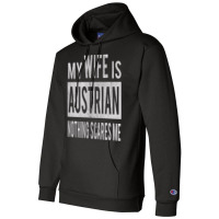 Gift To Austrian Wife From Austria Husband Present Champion Hoodie | Artistshot