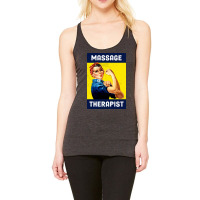 Massage Therapist Rosie The Riveter Poster Design Racerback Tank | Artistshot