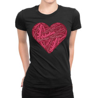 Massage Therapist Valentines Day Heart Design For Ladies Fitted T-shirt | Artistshot