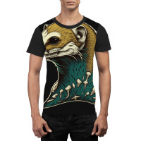 Weasel Skull Graphic T-shirt | Artistshot