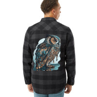 Ocean Sea Water Owl Flannel Shirt | Artistshot