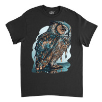 Ocean Sea Water Owl Classic T-shirt | Artistshot