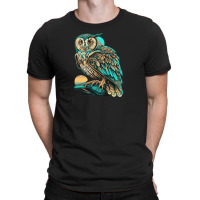 Ocean Sea Water Owl T-shirt | Artistshot