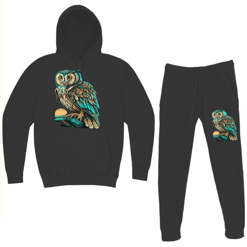 Ocean Sea Water Owl Hoodie & Jogger set by UrielTurner100 | Artistshot