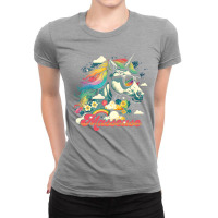 Rainbow Unicorn Masseuse Cute Ladies Fitted T-shirt | Artistshot